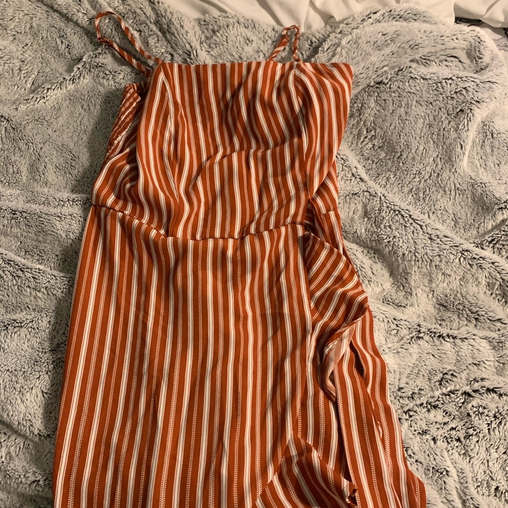 Orange & White Xhilaration dress